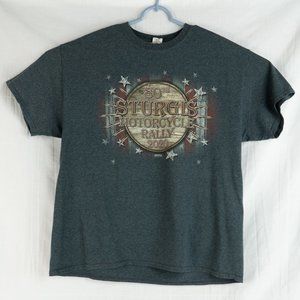 2020 Eagle Sturgis Motorcycle Rally 80th Anniversary Gray T-Shirt XL New